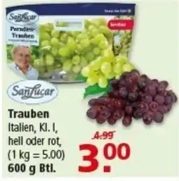Multi Markt SanLucar Trauben Angebot
