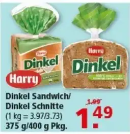 Multi Markt Harry Dinkel Sandwich/Dinkel Schnitte Angebot