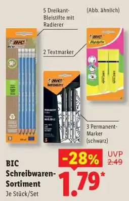 Lidl BIC Schreibwaren-Sortiment Angebot