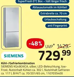 ROLLER SIEMENS Kühl-/Gefrierkombination Angebot