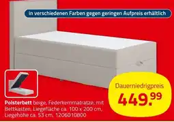 ROLLER Polsterbett beige Angebot