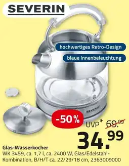 ROLLER SEVERIN Glas-Wasserkocher Angebot