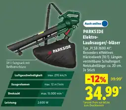 Lidl PARKSIDE Elektro-Laubsauger/-bläser Angebot