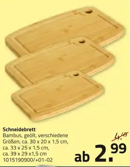 ROLLER Schneidebrett Bambus Angebot