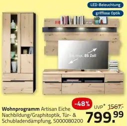 ROLLER Wohnprogramm Artisan Eiche Angebot