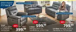 ROLLER Sessel Stoff grau Angebot