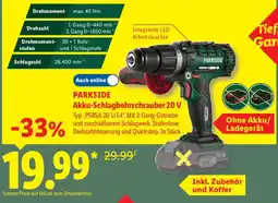Lidl PARKSIDE Akku-Schlagbohrschrauber 20 V Angebot