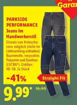 Lidl PARKSIDE PERFORMANCE Jeans im Handwerkerstil Angebot