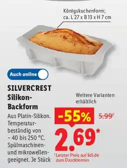 Lidl SILVERCREST Silikon-Backform Angebot