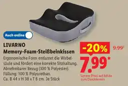 Lidl LIVARNO Memory-Foam-Steißbeinkissen Angebot