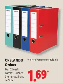 Lidl CRELANDO Ordner Angebot