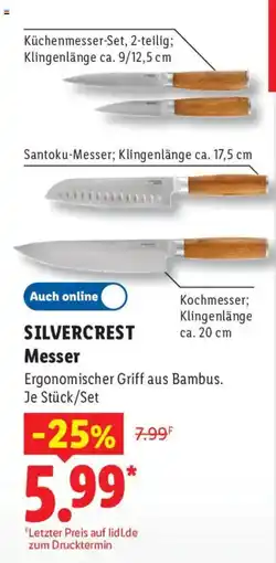 Lidl SILVERCREST Messer Angebot