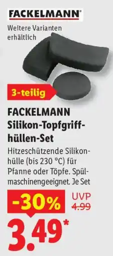 Lidl FACKELMANN Silikon-Topfgriff-hüllen-Set Angebot
