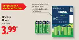 Lidl TRONIC Akkus Angebot