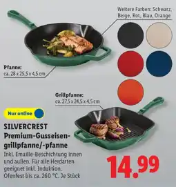 Lidl SILVERCREST Premium-Gusseisen-grillpfanne/-pfanne Angebot