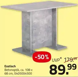 ROLLER Esstisch Betonoptik Angebot