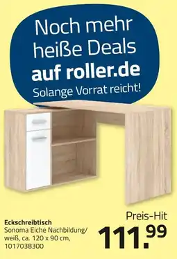 ROLLER Eckschreibtisch Sonoma Eiche Nachbildung Angebot