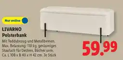 Lidl LIVARNO Polsterbank Angebot