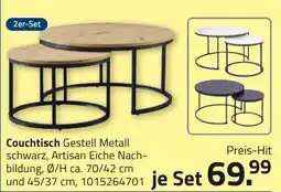 ROLLER Couchtisch Gestell Metall Angebot