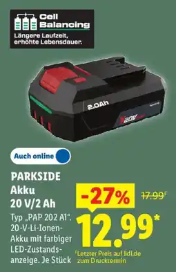 Lidl PARKSIDE Akku Angebot