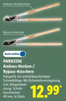 Lidl PARKSIDE Amboss-Hecken-/Bypass-Astschere Angebot