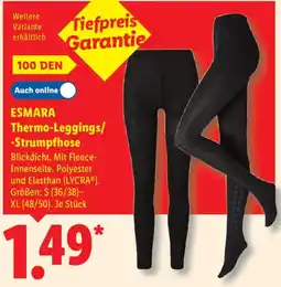 Lidl ESMARA Thermo-Leggings/-Strumpfhose Angebot