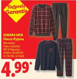 Lidl ESMARA MEN Fleece-Pyjama Angebot