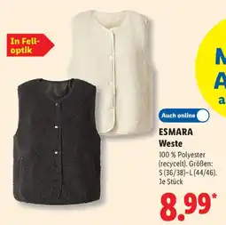 Lidl ESMARA Weste Angebot