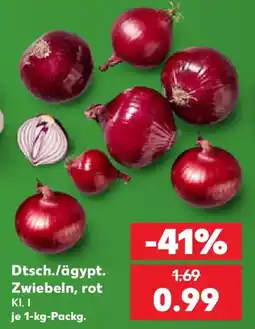 Kaufland Dtsch./ägypt. Zwiebeln, rot Angebot