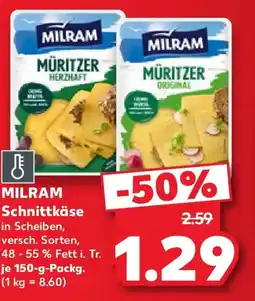 Kaufland MILRAM Schnittkäse Angebot