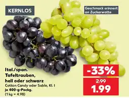 Kaufland Ital./span. Tafeltrauben, hell oder schwarz Angebot