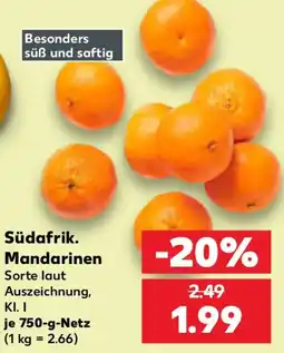 Kaufland Südafrik. Mandarinen Angebot