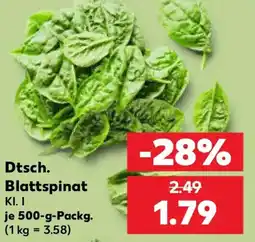 Kaufland Dtsch. Blattspinat Angebot