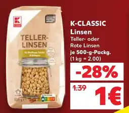 Kaufland K-CLASSIC Linsen Angebot