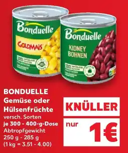 Kaufland Bonduelle Gemüse oder Hülsenfrüchte Angebot