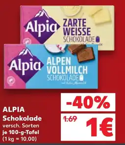 Kaufland Alpia Schokolade Angebot