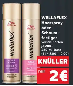 Kaufland WellaFlex Haarspray oder Schaumfestiger Angebot