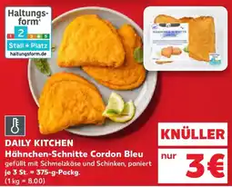Kaufland DAILY KITCHEN Hähnchen-Schnitte Cordon Bleu Angebot
