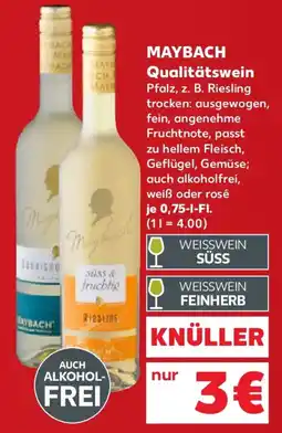 Kaufland MAYBACH Qualitätswein Angebot
