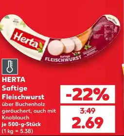 Kaufland Herta Saftige Fleischwurst Angebot