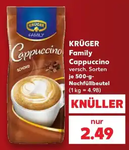 Kaufland KRÜGER Family Cappuccino Angebot