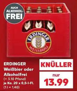 Kaufland ERDINGER Weissbier oder Alkoholfrei Angebot