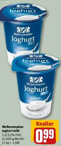REWE Weihenstephan Joghurt mild Angebot