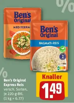 REWE Ben's Original Express Reis Angebot