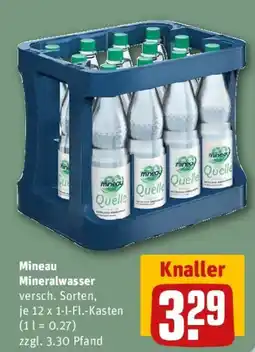 REWE Mineau Mineralwasser Angebot