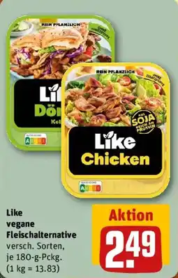 REWE Like vegane Fleischalternative Angebot