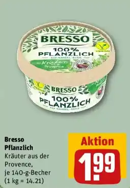 REWE Bresso Pflanzlich Angebot