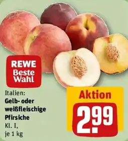 REWE Gelb- oder weißfleischige Pfirsiche Angebot