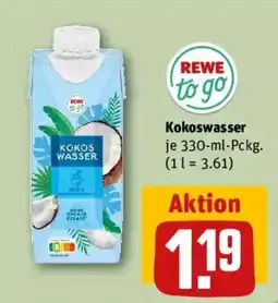 REWE Kokoswasser Angebot