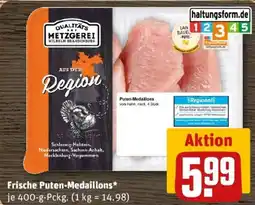 REWE Frische Puten-Medaillons Angebot